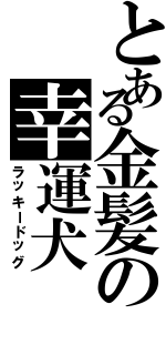 とある金髪の幸運犬（ラッキードッグ）