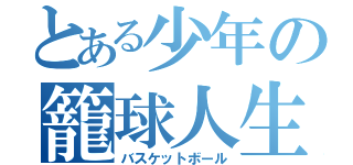 とある少年の籠球人生（バスケットボール）