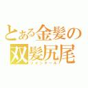 とある金髪の双髪尻尾（ツインテール）