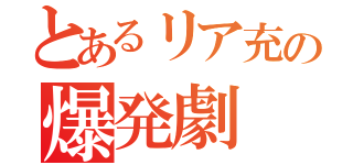 とあるリア充の爆発劇（）