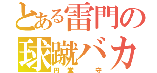 とある雷門の球蹴バカ（円堂 守）