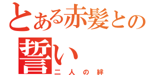 とある赤髪との誓い（二人の絆）