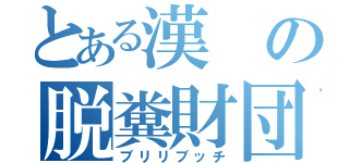 とある漢の脱糞財団（ブリリブッチ）