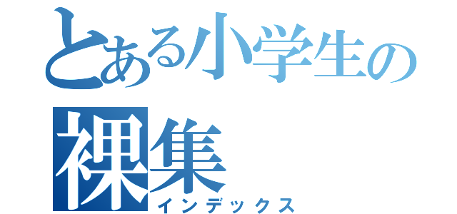 とある小学生の裸集（インデックス）