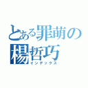 とある罪萌の楊哲巧（インデックス）