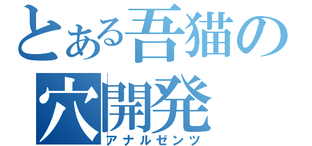 とある吾猫の穴開発（アナルゼンツ）