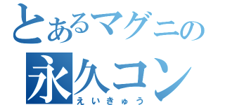 とあるマグニの永久コンボ（えいきゅう）