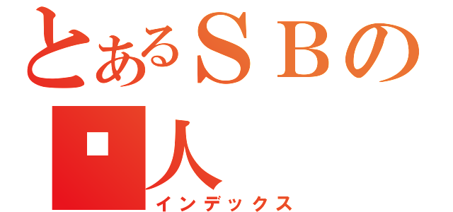 とあるＳＢの剑人（インデックス）