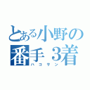 とある小野の番手３着（ハコサン）