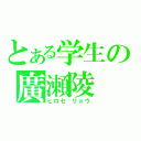 とある学生の廣瀬陵（ヒロセ　リョウ）