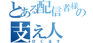 とある配信者様の支え人（ぴくるす）