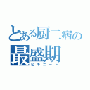 とある厨二病の最盛期（ヒキニート）