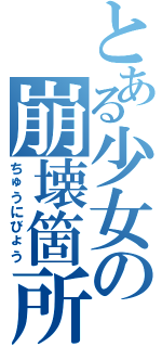 とある少女の崩壊箇所（ちゅうにびょう）