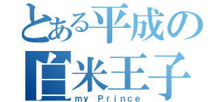 とある平成の白米王子（ｍｙ　Ｐｒｉｎｃｅ）