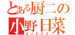 とある厨二の小野日菜子（オノヒナコ）