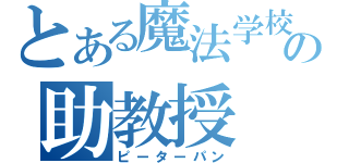 とある魔法学校の助教授（ピーターパン）