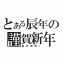 とある辰年の謹賀新年（あけおめ！）