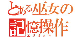 とある巫女の記憶操作（エリオット）