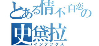 とある情不自恋の史黛拉（インデックス）