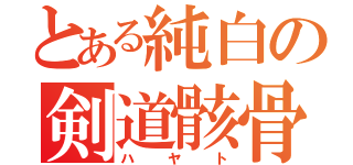 とある純白の剣道骸骨（ハヤト）