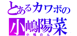 とあるカワボの小嶋陽菜（小嶋のん）