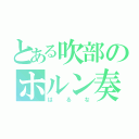 とある吹部のホルン奏者（はるな）