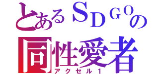 とあるＳＤＧＯの同性愛者（アクセル１）