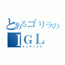 とあるゴリラのＩＧＬ（インデックス）