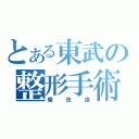 とある東武の整形手術（魔改造）