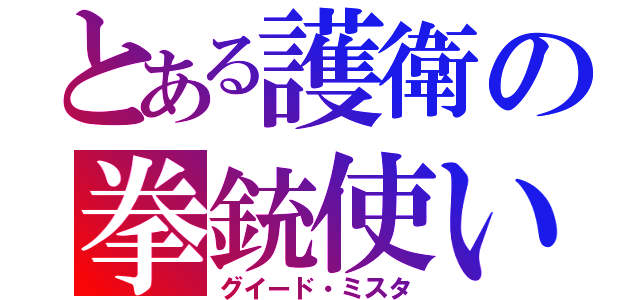 とある護衛の拳銃使い（グイード・ミスタ）