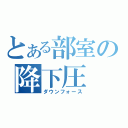 とある部室の降下圧（ダウンフォース）