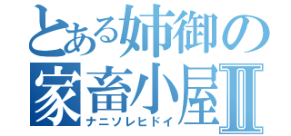 とある姉御の家畜小屋Ⅱ（ナニソレヒドイ）