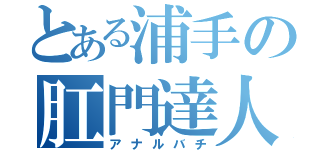 とある浦手の肛門達人（アナルバチ）