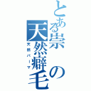 とある崇の天然癖毛（天然パーマ）