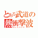 とある武道の熱衝撃波（ゴットハンド）