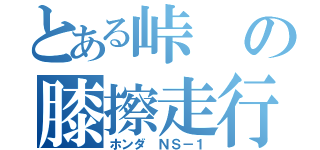 とある峠の膝擦走行（ホンダ ＮＳ－１）