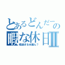 とあるどんだーの暇な休日Ⅱ（暇過ぎる氷麗ん？）