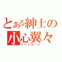 とある紳士の小心翼々（シャイボーイ）