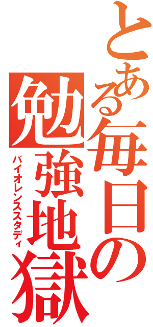 とある毎日の勉強地獄（バイオレンススタディ）