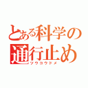 とある科学の通行止め（ツウコウドメ）