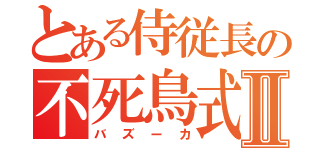 とある侍従長の不死鳥式Ⅱ（バズーカ）