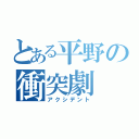 とある平野の衝突劇（アクシデント）