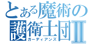 とある魔術の護衛士団Ⅱ（ガーディアンズ）