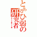 とあるひ弱の研究者Ⅱ（木イイイ原ァァァ君）