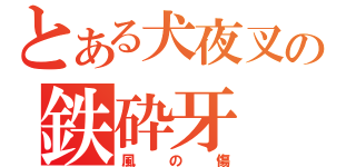 とある犬夜叉の鉄砕牙（風の傷）