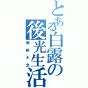 とある白露の後光生活（勃起不全）