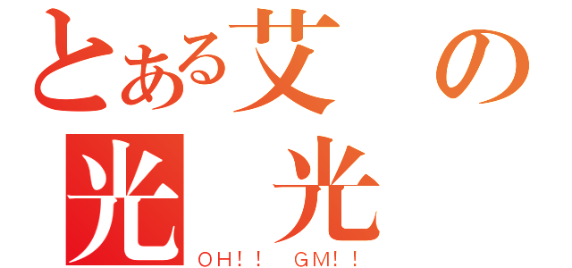 とある艾爾の光頭光劍（ＯＨ！！ ＧＭ！！）