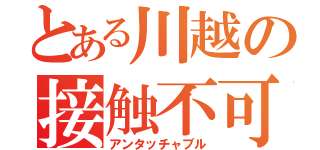 とある川越の接触不可（アンタッチャブル）