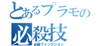 とあるプラモの必殺技（必殺ファンクション）