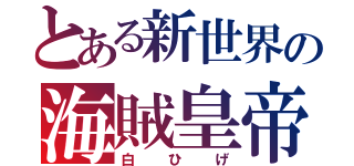 とある新世界の海賊皇帝（白ひげ）